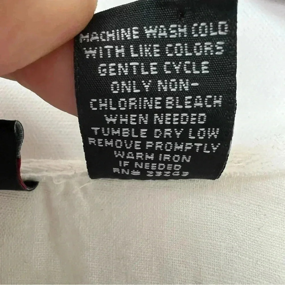 New York & Company‎ Comfort Zone Linen Blend Beachy Hoodie Top Sz L - Picture 10 of 12